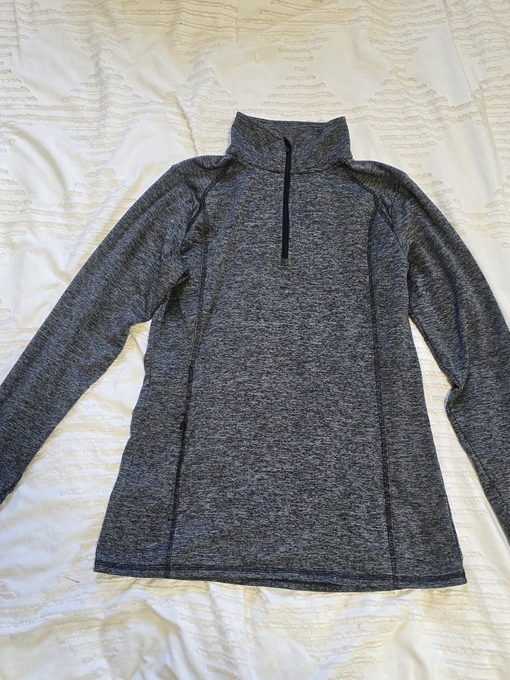 All in Motion Quarter-Zip Pullover Size Small Charcoal Heather Gray